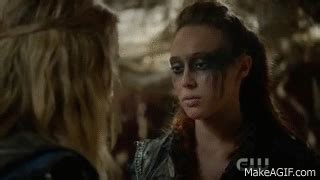 The 100 - Lexa and Clarke Kiss Scene (2x14) on Make a GIF