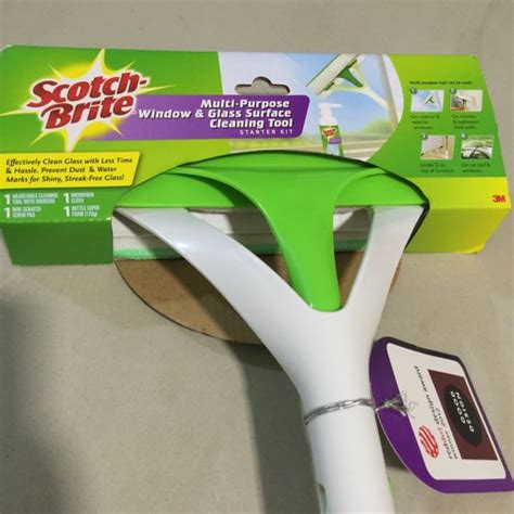 Scotch Brite Multi Purpose Window And Glass Surface Cleaning Tool Tv