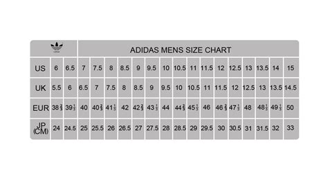 adidas shoe size chart cm - Helvetiq