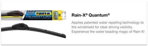 Rain-X® Quantum® - Applies patented water repelling technology to the windshield for clear ...