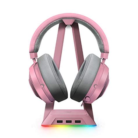 Razer Kraken Gaming Headset + RGB Headset Stand Bundle: Quartz Pink | Pricepulse