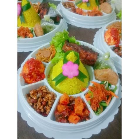 Jual Tumpeng Mini Tumpeng Nasi Kuning Aromarasamart02 Shopee