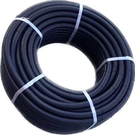 Tub Riflat Ignifug Tip Copex Metronom Pvc Negru Diametru Mm