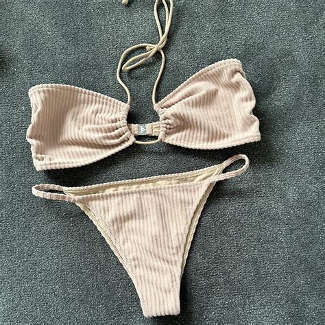 Tj Swim Bikini Set Top And Bottom Size L Worn Once Depop