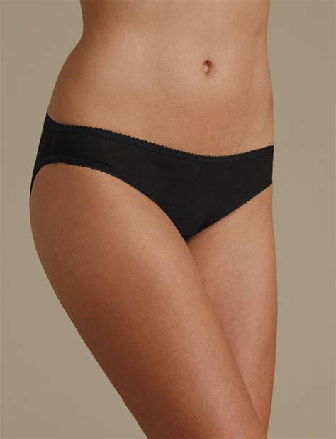 Bej Saf Pamuklu 4 lü Bikini Külot Seti T61001079I Marks Spencer