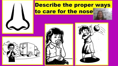 Describe The Proper Ways To Care For The Nose Science Lesson In