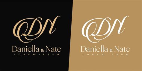 Premium Vector | N and d letter logo design template wedding logo ...