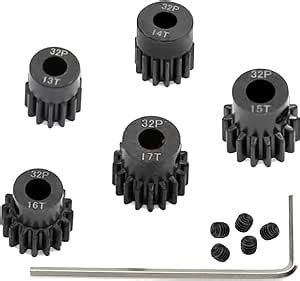 Amazon Pack Black Steel Metal Mm Pinion Motor Gear Sets T T