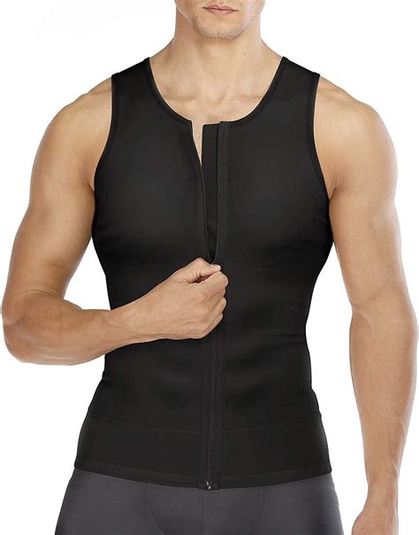 Gotoly Herren Unterhemden Shapewear Workout Tank Tops Figurformend