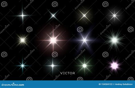 Glowing Star Lights Effect Lens Flare And Bright Explosion Effect