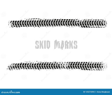 Skid Marks 05 Stock Vector Illustration Of Marks Isolated 125272092