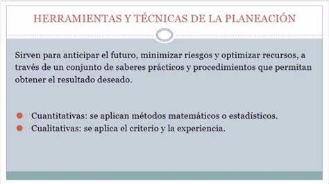 Técnicas Y Herramientas De La Planeación Youtube