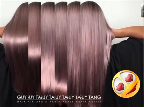 Mauve Metallic Hair By Guytang Youtube