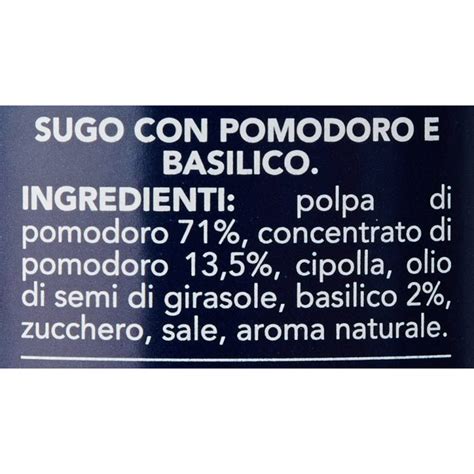 Barilla Sugo Al Pomodoro E Basilico Gr