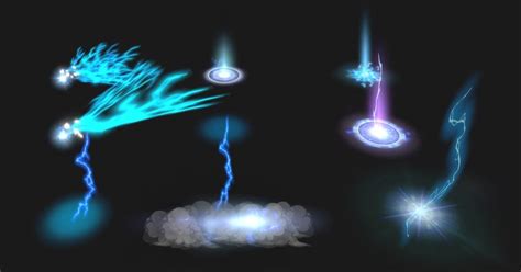 Toon Style Lightning Vfx Spells Unity Asset Store