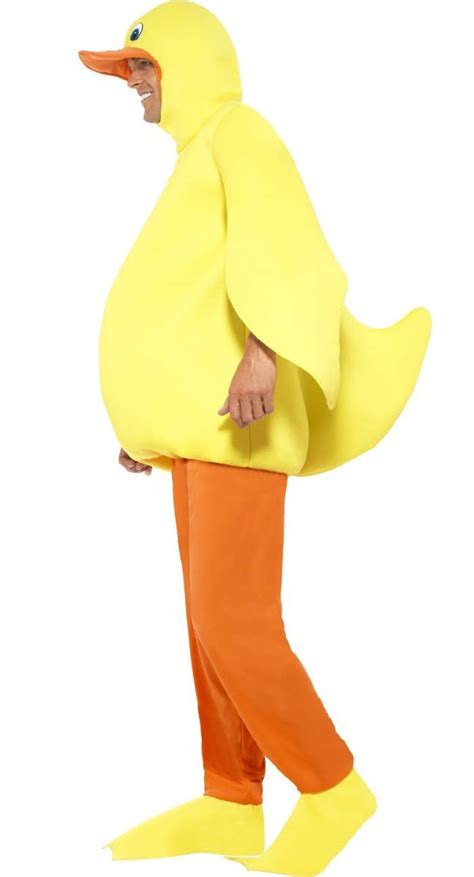 Padded Yellow Foam Duck Costume | Funny Adults Duck Dress Up Outfit