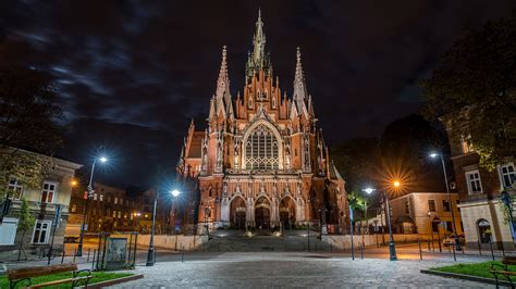 Krakow Polska Kosciol Sw Jozefa Rynek Podgorski Tapety Na Pulpit