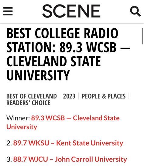 We Re No We Re No Wcsb Cleveland S Fm Alternative