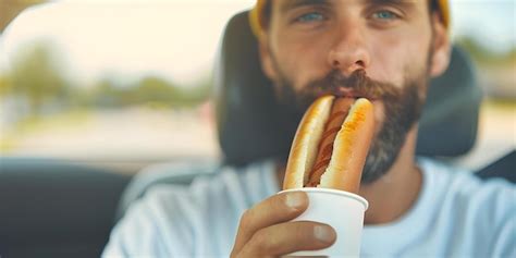 Homem Comendo Cachorro Quente Imagens Download Grátis no Freepik