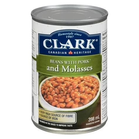 12 Cans Of Clark Baked Beans With Pork And Molasses 398ml Each Made In