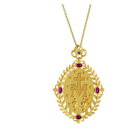 Collana Madonna Miracolosa AMEN Argento 925 E Zirconi Vendita Online