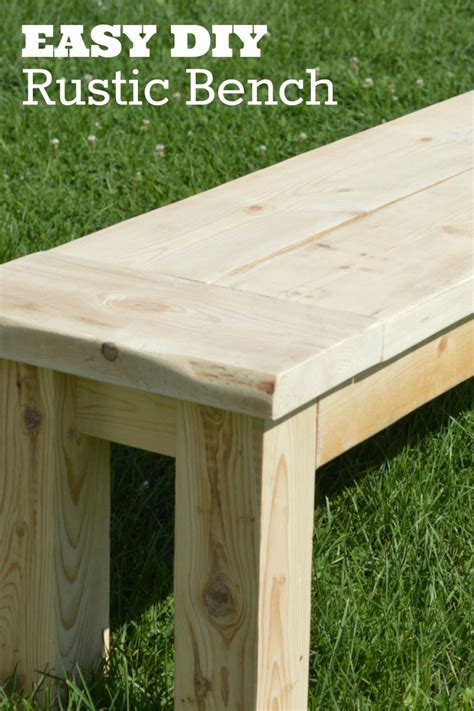 Rustic Bench Diy Home Decor Project Scrappy Geek