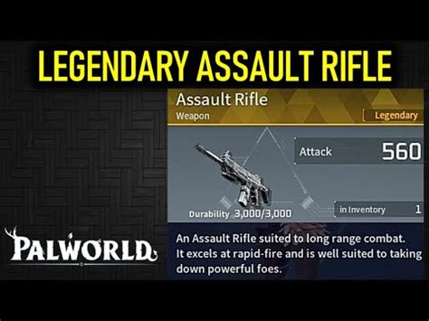 How To Get Legendary Assault Rifle Palworld Blazamut Location