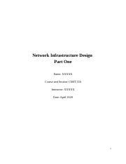 Network Infrastructure Design Diagramming Cmit Cmit