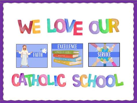 Catholic Schools Week Bulletin Board Watercolors We Love Our Catholic