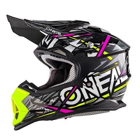 O Neal 2 Series Synthy Youth Kinder Motocross Enduro MTB Helm Schwarz