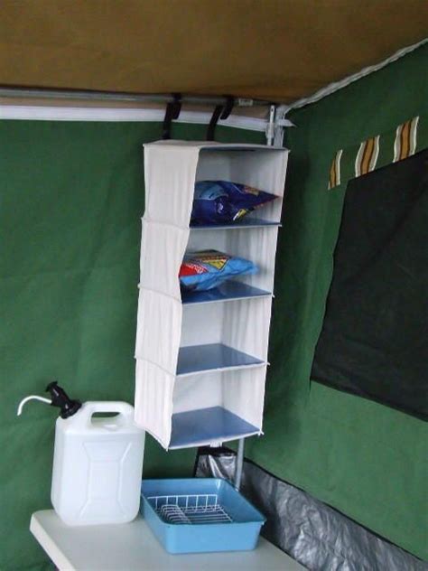 Use Collapsible Shelves In Your Camper Trailer For Extra Storage