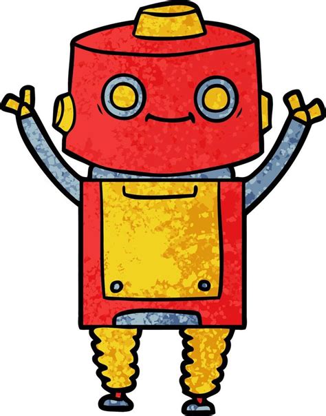 vector robot character  cartoon style  vector art  vecteezy