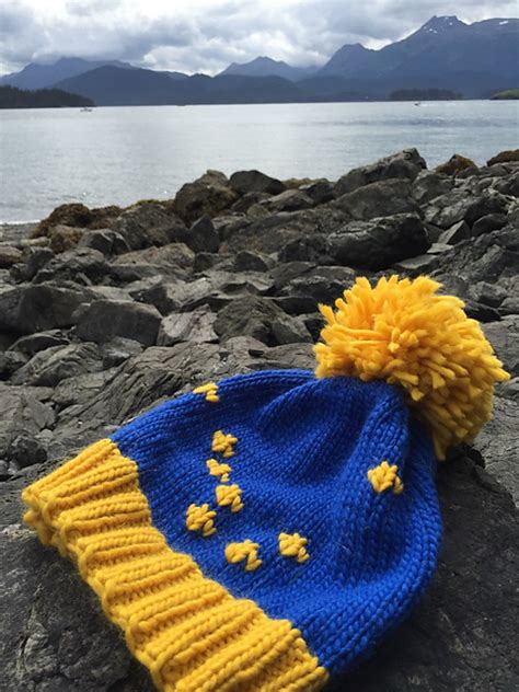 Knitting Patterns Galore - Alaska Flag Hat