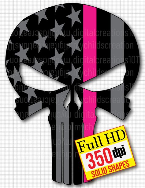 The Punisher Flag Svg Punisher Svg Punisher Skull Svg Skull Etsy