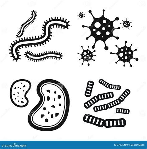 Bacteria Virus Vector Icon Stock Vector Illustration Of Graphic 77275400