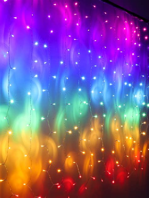 Buy Rainbow Fairy String Curtain Lights with Touch Dimmer Switch ...