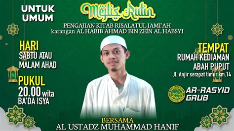 Live Pengajian Rutin Malam Ahad Kitab Risalatul Jami Ah Youtube