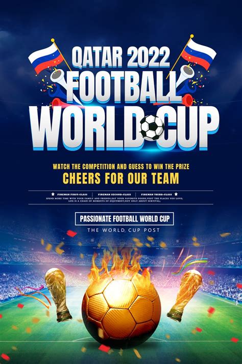 Creative Russia Fierce World Cup Football Poster Psd Free Download