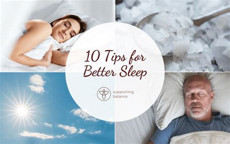 10 Tips For Better Sleep Supporting Balance