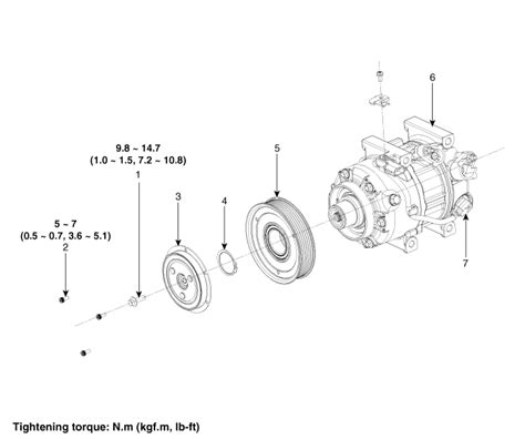 Kia Forte Compressor Components Air Conditioning System Heating