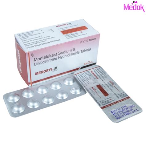 Medoryl M Montelukast Sodium Levocetirizine Hydrochloride Tablet