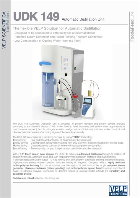 Pdf Udk Kjeldahl Automatic Distillation Unit Udk Automatic