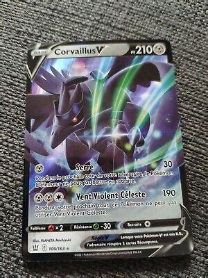 CARTE POKEMON CORVAILLUS V 109 163 EB5 Styles De Combat VF EUR 3 00