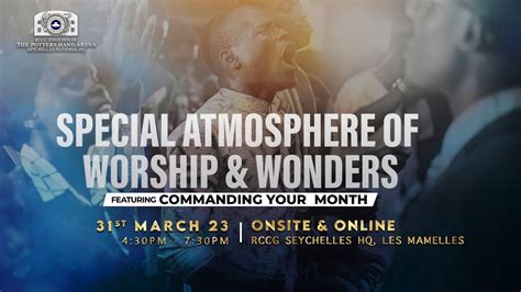 Atmosphere Of Worship Wonders Commanding Your Month