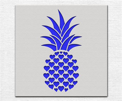 Pineapple Stencil - Art and Wall Stencil - Stencil Giant