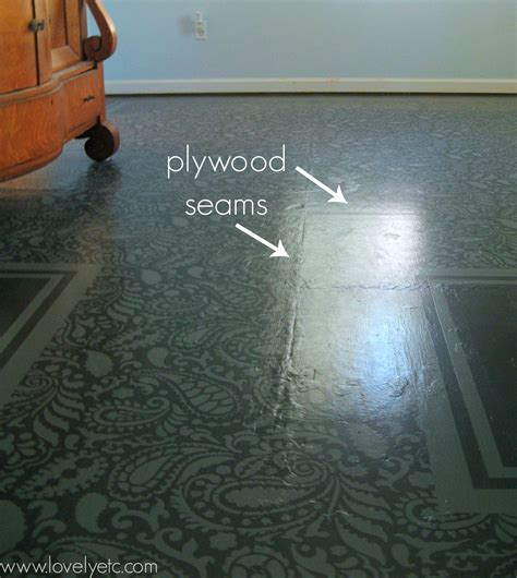 Painted Plywood Floor Designs