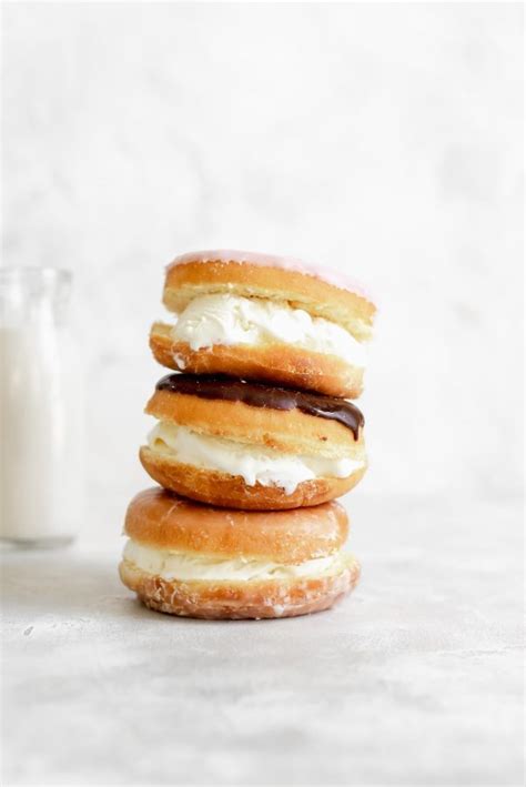 Donut Ice Cream Sandwich - A Cookie Named Desire