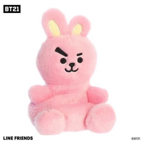 Aurora Mini Pink Bt21 Palm Pals 5 Inch Cooky Lovable Stuffed Doll One