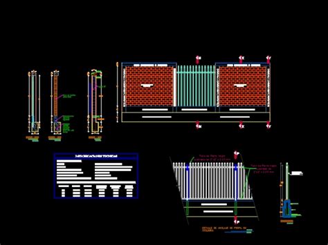 Cerco Perim Trico Mixto En Autocad Descargar Cad Kb Bibliocad