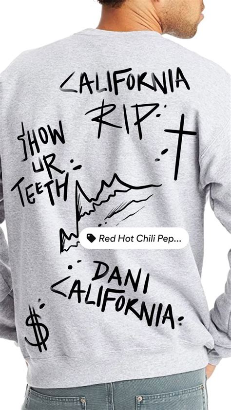 Dani California Red Hot Chili Peppers Stadium Arcadium Rock Band Sweatshirt Rock Music